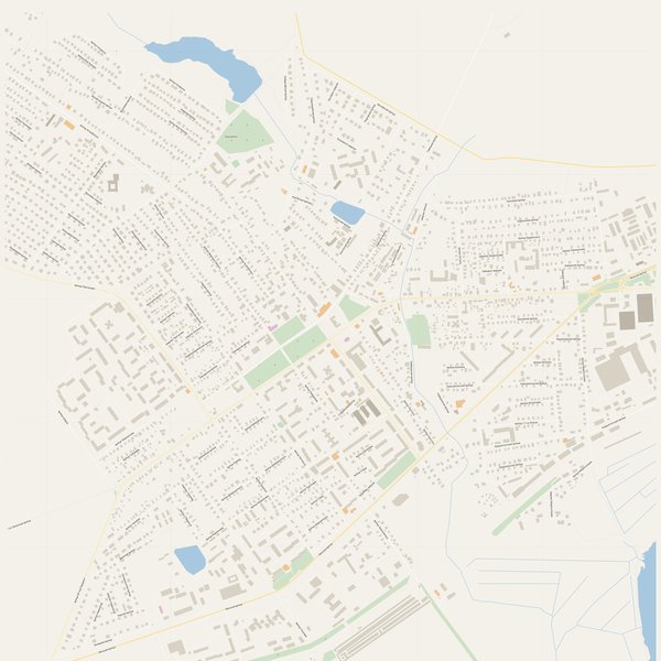 Map of Dzyarzhynsk