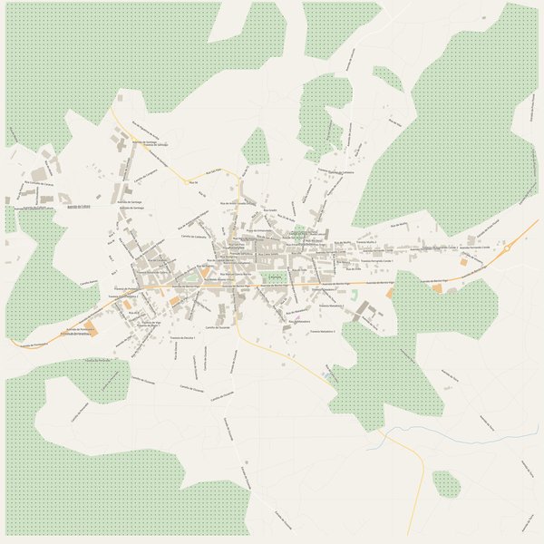 Printable PDF map of A Estrada, Spain