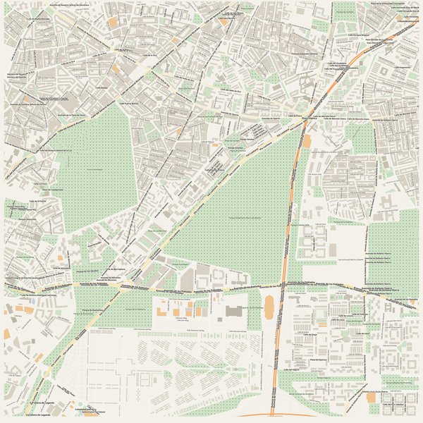 Printable PDF map of Abrantes, Spain