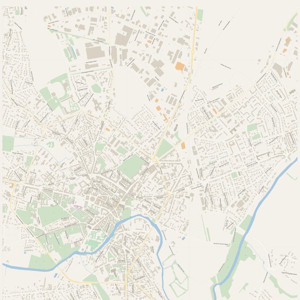 Map of Alençon