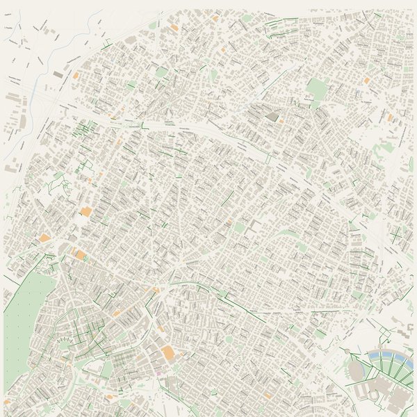 Cycling map of Irákleio, Greece