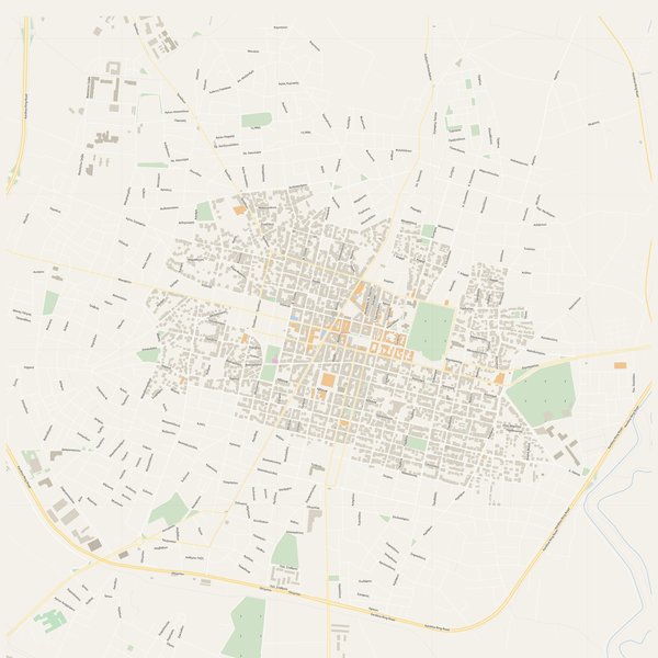 Detailed street map with house numbers of Kardítsa, Greece