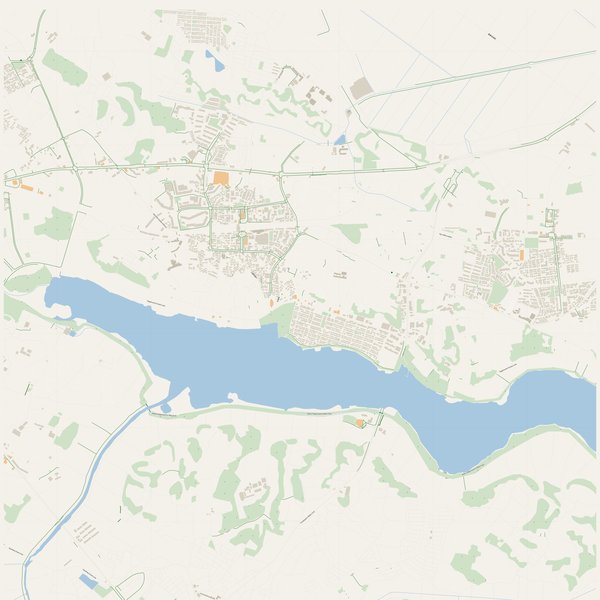 Cycling map of Abiko, Japan