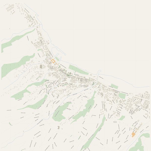 Cycling map of Akçaabat, Turkey
