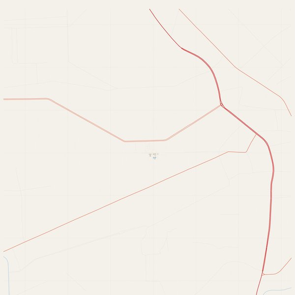 Emergency map with fire hydrants and hospitals of A Yun Pa, Vietnam